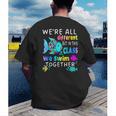 We'Re All Different But We Swim Together Elementary Teacher Men's Back Print T-Shirt, funny gift We'Re All Different But We Swim Together Elementary Teacher Men's Back Print T-Shirt, funny gift