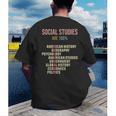 World History Classroom Social Studies History Teacher Men's Back Print T-Shirt, funny gift World History Classroom Social Studies History Teacher Men's Back Print T-Shirt, funny gift