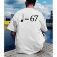 67 Music Meme Slang Musician Kids Music Teacher Men's Back Print T-Shirt, funny gift 67 Music Meme Slang Musician Kids Music Teacher Men's Back Print T-Shirt, funny gift