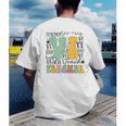 Braille Teacher Of The Visually Impaired Groovy VI Teacher Men's Back Print T-Shirt, funny gift Braille Teacher Of The Visually Impaired Groovy VI Teacher Men's Back Print T-Shirt, funny gift
