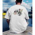 Cut Music Teacher Shirt With a Piano Keys Notes And Flowers Men's Back Print T-Shirt, funny gift Cut Music Teacher Shirt With a Piano Keys Notes And Flowers Men's Back Print T-Shirt, funny gift