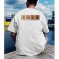Educator Science Teacher Melanin Educator Science Men's Back Print T-Shirt, funny gift