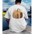 Fall Book Pumpkin Halloween Teacher Librarian Thanksgiving Men's Back Print T-Shirt, funny gift Fall Book Pumpkin Halloween Teacher Librarian Thanksgiving Men's Back Print T-Shirt, funny gift