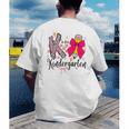 K Is For Kindergarten Teacher Coquette Bow Back To School Men's Back Print T-Shirt, funny gift K Is For Kindergarten Teacher Coquette Bow Back To School Men's Back Print T-Shirt, funny gift