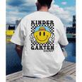 Kindergarten Teacher Hippie Smile Face Back School Men's Back Print T-Shirt, funny gift
