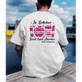 Pre-k Teacher In October We Wear Pink Breast Cancer Men's Back Print T-Shirt, funny gift Pre-k Teacher In October We Wear Pink Breast Cancer Men's Back Print T-Shirt, funny gift