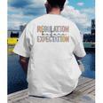 Regulation Before Expectation Occupational Therapy Teacher Men's Back Print T-Shirt, funny gift Regulation Before Expectation Occupational Therapy Teacher Men's Back Print T-Shirt, funny gift