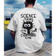 Science Teacher Appreciation Merch -Adults -Youth Grey Classic Fit Modern Science Theme Cartoon Men's Back Print T-Shirt, funny gift Science Teacher Appreciation Merch -Adults -Youth Grey Classic Fit Modern Science Theme Cartoon Men's Back Print T-Shirt, funny gift