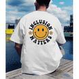 Special Education Teacher Autism Awareness Inclusion Matters Men's Back Print T-Shirt, funny gift Special Education Teacher Autism Awareness Inclusion Matters Men's Back Print T-Shirt, funny gift