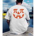 Thanksgiving Math Teacher Pumpkin Pi Pie Math Costume Men's Back Print T-Shirt, funny gift Thanksgiving Math Teacher Pumpkin Pi Pie Math Costume Men's Back Print T-Shirt, funny gift