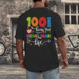 100 Days Of Living That 2nd Grade Life Boy Girl Teacher Men's Back Print T-Shirt, funny design 100 Days Of Living That 2nd Grade Life Boy Girl Teacher Men's Back Print T-Shirt, funny design