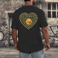 100 Days Of School Bee Hive Tree Hearts Teachers Student Kid Men's Back Print T-Shirt, funny design