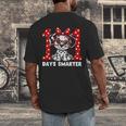 100 Days Smarter 101st Day School Dalmatian Dog Teacher Kids Men's Back Print T-Shirt, funny design