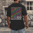 100th Day Of School Teacher Kids 100 Days Math Numbers Men's Back Print T-Shirt, funny design 100th Day Of School Teacher Kids 100 Days Math Numbers Men's Back Print T-Shirt, funny design
