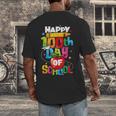 100th Day Of School Teachers Kids Child Happy 100 Days Men's Back Print T-Shirt, funny design
