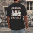 1st Grade Boo Crew Groovy Halloween Floral Ghost Kid Teacher Men's Back Print T-Shirt, funny design 1st Grade Boo Crew Groovy Halloween Floral Ghost Kid Teacher Men's Back Print T-Shirt, funny design