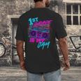 1st Grade Is My Jam Vintage 80s 80's Teacher Student Retro Men's Back Print T-Shirt, funny design 1st Grade Is My Jam Vintage 80s 80's Teacher Student Retro Men's Back Print T-Shirt, funny design