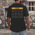 2025 Calendar For Planners Teachers Offices Months Men's Back Print T-Shirt, funny design