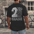 2nd Grade Typography Team 2nd Grade Teacher Back To School Men's Back Print T-Shirt, funny design