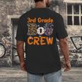3rd Grade Boo Crew Halloween Teachers Students Costume Men's Back Print T-Shirt, funny design