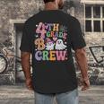4th Grade Boo Crew Fourth Grade Teacher Kids Happy Halloween Men's Back Print T-Shirt, funny design 4th Grade Boo Crew Fourth Grade Teacher Kids Happy Halloween Men's Back Print T-Shirt, funny design