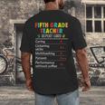 5th Grade Teacher Report Card Appreciation Men Women Men's Back Print T-Shirt, funny design 5th Grade Teacher Report Card Appreciation Men Women Men's Back Print T-Shirt, funny design
