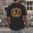 6 7 Meme Halloween Pumpkin Costume For Student Teacher Men's Back Print T-Shirt, funny design 6 7 Meme Halloween Pumpkin Costume For Student Teacher Men's Back Print T-Shirt, funny design