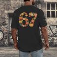 67 6 7 Fall Leaves For Teachers 67 Teacher Men's Back Print T-Shirt, funny design