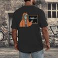 67 Math Teacher Skeleton Halloween Root 4489 Messy Bun Women Men's Back Print T-Shirt, funny design