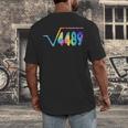 67 Meme Square Root 4489 Slang Math Teacher Tie Dye Men's Back Print T-Shirt, funny design