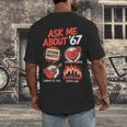 67 History Teacher Teacher 6 7 Overuse '67 Men's Back Print T-Shirt, funny design 67 History Teacher Teacher 6 7 Overuse '67 Men's Back Print T-Shirt, funny design