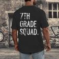 7th Grade Squad Back To School Student Teacher Men's Back Print T-Shirt, funny design 7th Grade Squad Back To School Student Teacher Men's Back Print T-Shirt, funny design