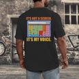 AAC Awareness AAC Teacher It's Not A Screen It's My Voice Men Women Men's Back Print T-Shirt, funny design AAC Awareness AAC Teacher It's Not A Screen It's My Voice Men Women Men's Back Print T-Shirt, funny design