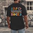 ABCD Kindergarten Rocks Back To School Teacher Kindergarten Men's Back Print T-Shirt, funny design