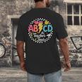 ABCD The Teacher Tour Back To School First Day Of School Men's Back Print T-Shirt, funny design ABCD The Teacher Tour Back To School First Day Of School Men's Back Print T-Shirt, funny design