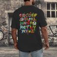 ABCs Learning Kindergarten Teacher Christmas Lights Alphabet For Men Women Kids Men's Back Print T-Shirt, funny design