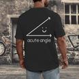 Acute Angle Cute Math Teacher Men's Back Print T-Shirt, funny design Acute Angle Cute Math Teacher Men's Back Print T-Shirt, funny design