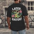 Alligator Later Gator Teacher Summer Last Day Fun Men's Back Print T-Shirt, funny design Alligator Later Gator Teacher Summer Last Day Fun Men's Back Print T-Shirt, funny design