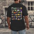 Alphabet ABCs Halloween Characters Kindergarten Teacher Kids Men's Back Print T-Shirt, funny design Alphabet ABCs Halloween Characters Kindergarten Teacher Kids Men's Back Print T-Shirt, funny design