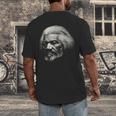 American History Frederick Douglass Teacher Men's Back Print T-Shirt, funny design