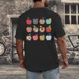 Art Apples Back To School For Teacher Student Men's Back Print T-Shirt, funny design