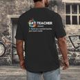 Art Teacher Definition Arts Artist Artistic Graphic For Men Women Girls Kids Men's Back Print T-Shirt, funny design