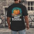 Art Teacher Pumpkin Painting Halloween Costume Men's Back Print T-Shirt, funny design