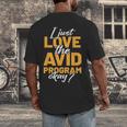 AVID Team Appreciation Essentials AVID Program Teacher Men's Back Print T-Shirt, funny design