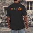 Back To School Cute Hungry Lover Fruits Teacher Men's Back Print T-Shirt, funny design Back To School Cute Hungry Lover Fruits Teacher Men's Back Print T-Shirt, funny design