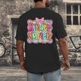 Back To School Kindergarten Preppy Teacher Girl Men's Back Print T-Shirt, funny design Back To School Kindergarten Preppy Teacher Girl Men's Back Print T-Shirt, funny design