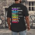 Back To School Teacher We Are Like A Box Of Crayons Men's Back Print T-Shirt, funny design Back To School Teacher We Are Like A Box Of Crayons Men's Back Print T-Shirt, funny design