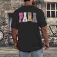 Back To School Teacher Para Preppy Checkered Para Life Men's Back Print T-Shirt, funny design Back To School Teacher Para Preppy Checkered Para Life Men's Back Print T-Shirt, funny design