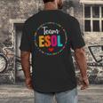 Back To School Teachers Crew Students Team ESOL Teacher Men's Back Print T-Shirt, funny design Back To School Teachers Crew Students Team ESOL Teacher Men's Back Print T-Shirt, funny design