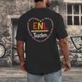 Back To School Tee ENL Teacher English New Language Squad Men's Back Print T-Shirt, funny design